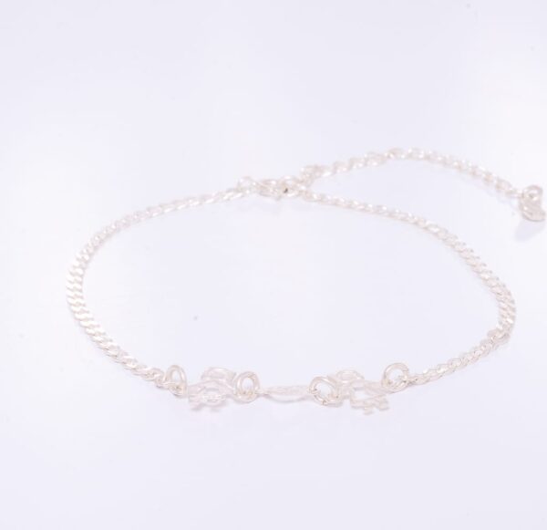 PULSERA DE PLATA 925 FORCE Y DETALLES DE NENAS Y CORAZON - Image 2