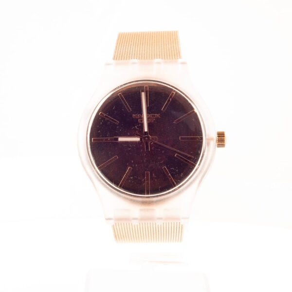 RELOJ KNOCK OUT MALLA METALICA ROSE - Image 2