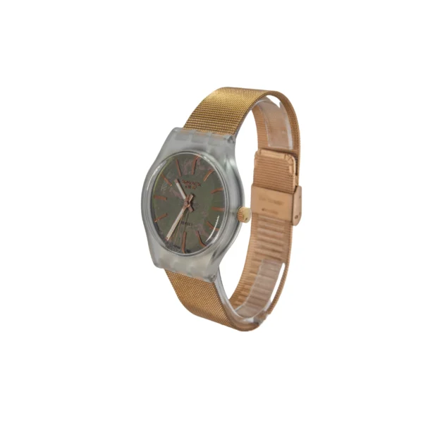RELOJ KNOCK OUT MALLA METALICA ROSE