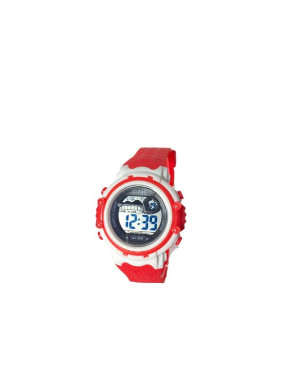 RELOJ TIME ROJO CON DETALLES BLANCOS-RE643 - Image 2