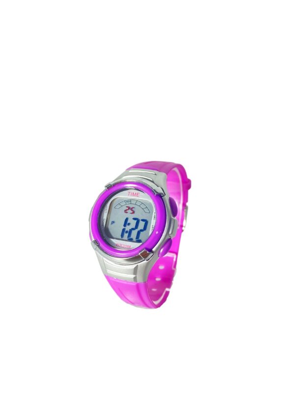 RELOJ TIME MAGENTA CON DETALLES BLANCOS-RE644 - Image 2