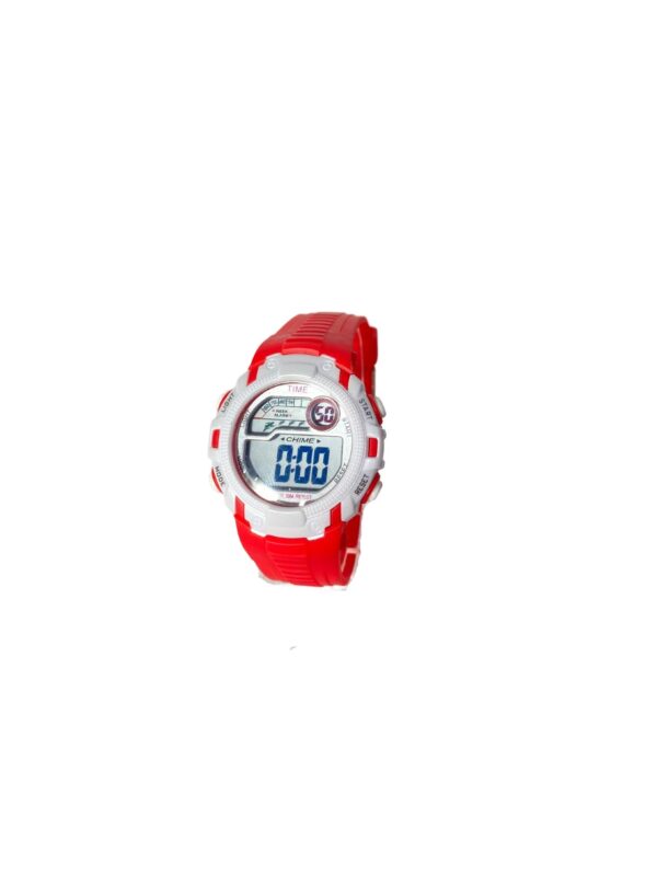 RELOJ TIME ROJO CON DETALLES BLANCOS-RE649 - Image 2