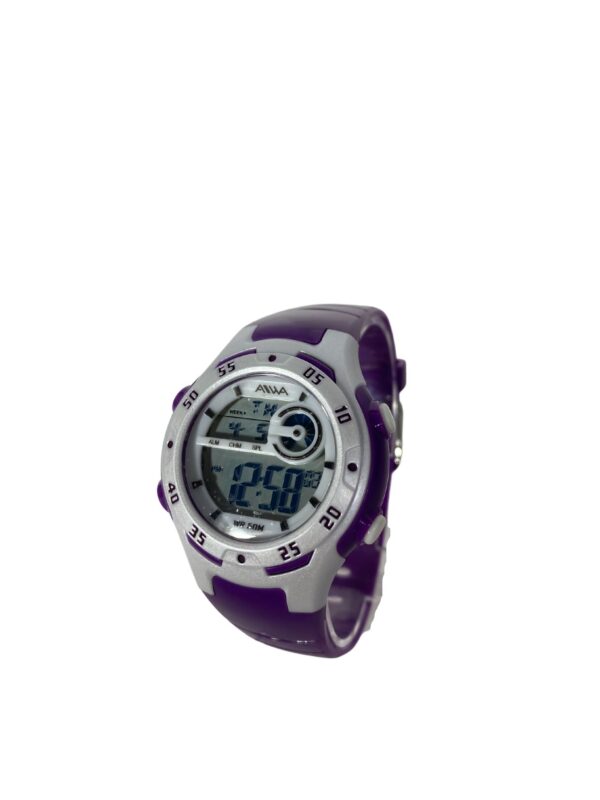 RELOJ AIWA NEGRO CON DETALLES GRISES-RE653 - Image 2
