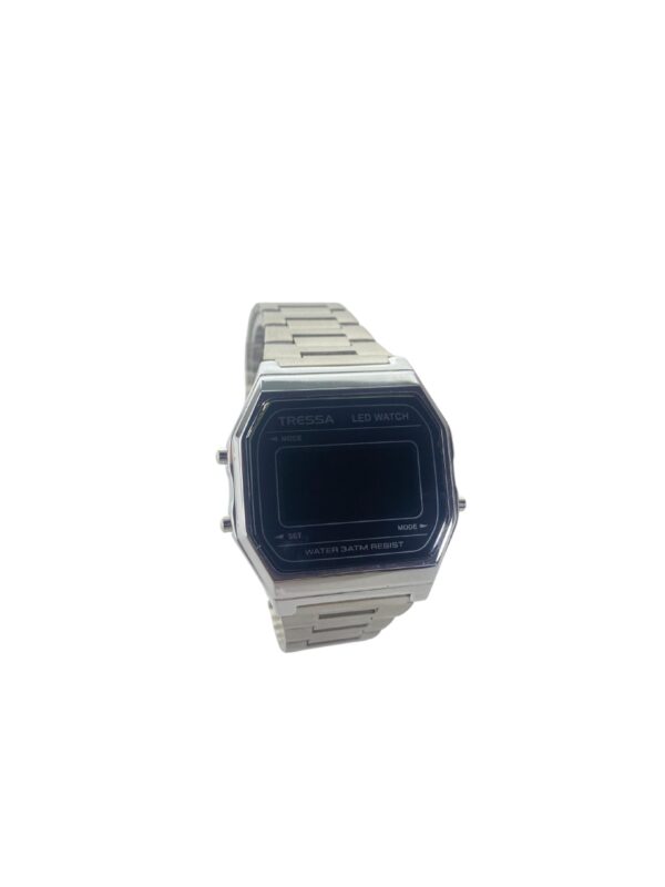 RELOJ TRESSA RETRO DIGITAL CON MALLA DE ACERO INOXIDABLE - Image 2