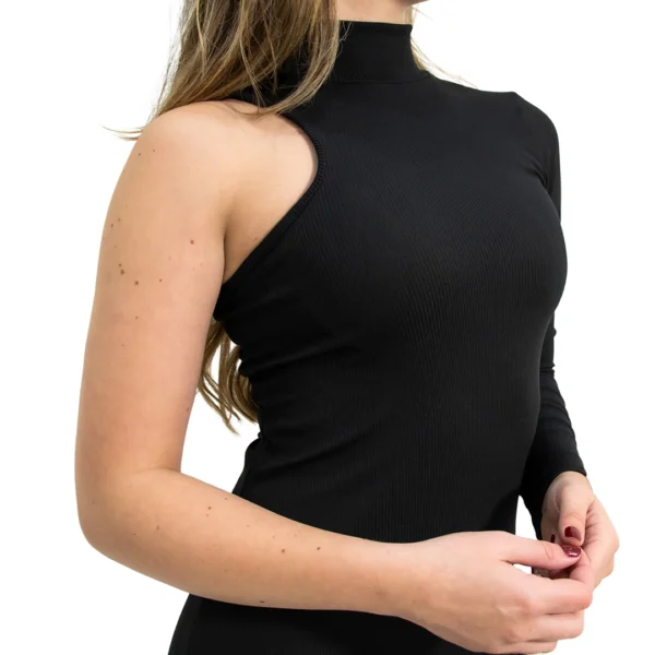 MORL03- VESTIDO DE MORLEY CON CUELLO, UNA SOLA MANGA- TALLE UNICO - Image 3