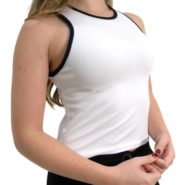 MUSC01- MUSCULOSA MORLEY CON BORDES- TALLE UNICO - Image 6