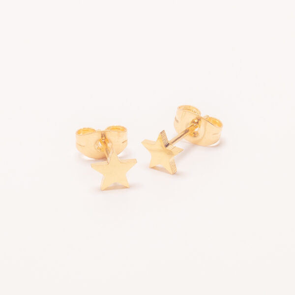 AROS PASANTES ACERO DORADO ESTRELLA - ACEA927 - Image 2