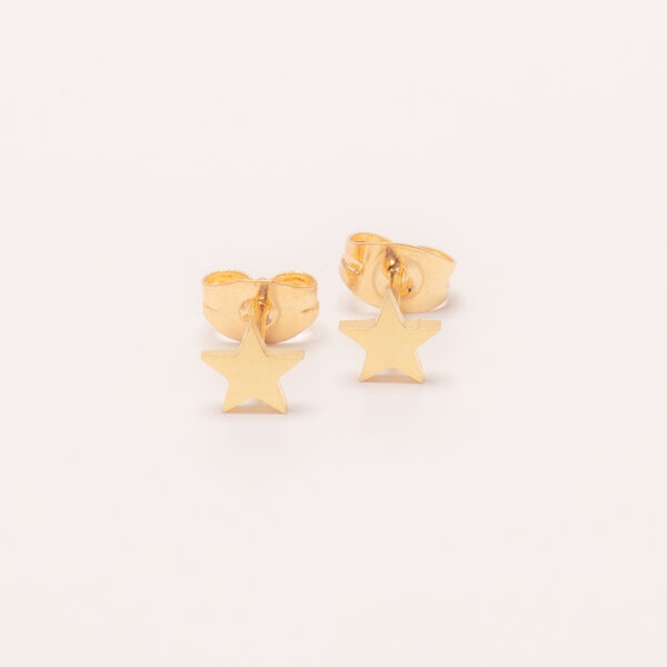 AROS PASANTES ACERO DORADO ESTRELLA - ACEA927