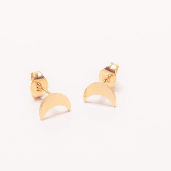 AROS PASANTES ACERO DORADO LUNA LISA - ACEA928 - Image 2