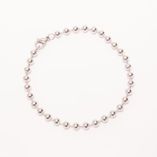 PULSERA DE ACERO QUIRURGICO ESLABON BOLITAS - ACEP48