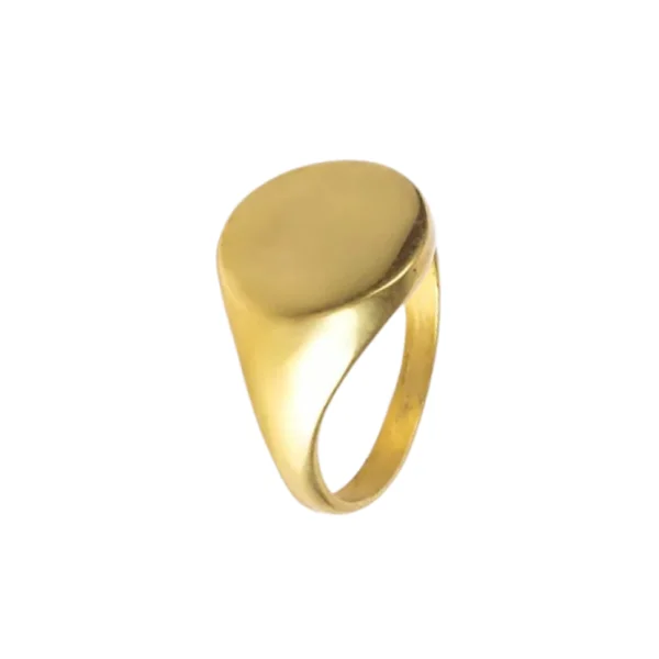 OR02- ANILLO CIRCULO LISO ORO 18K