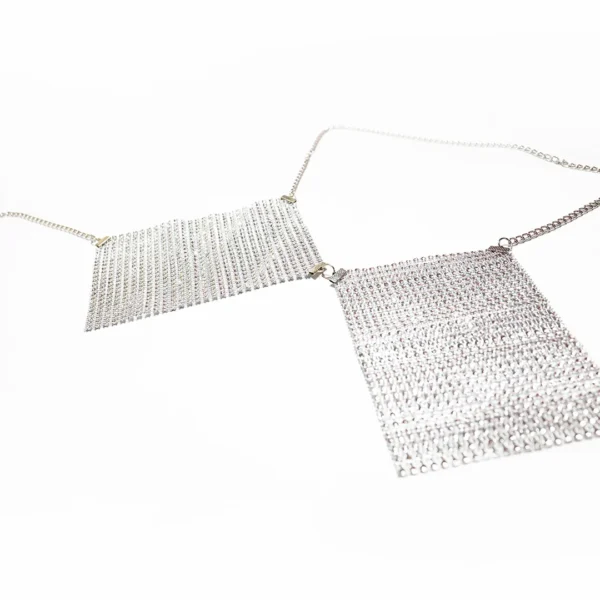 STRASS07- TOP FALSO STRASS CON CADENA- TALLE UNICO - Image 2