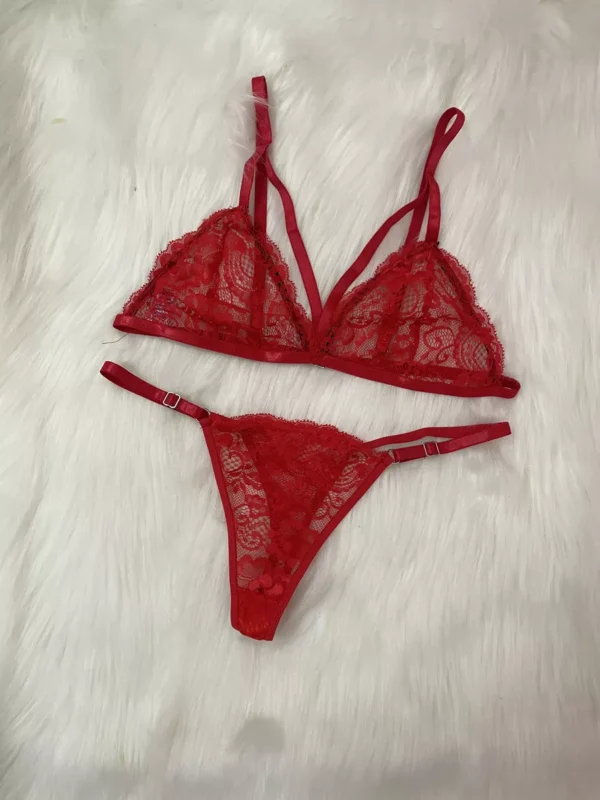 L1009- CONJUNTO LENCERÍA DOBLE TIRA SEXY - TALLE :85 AL 100
