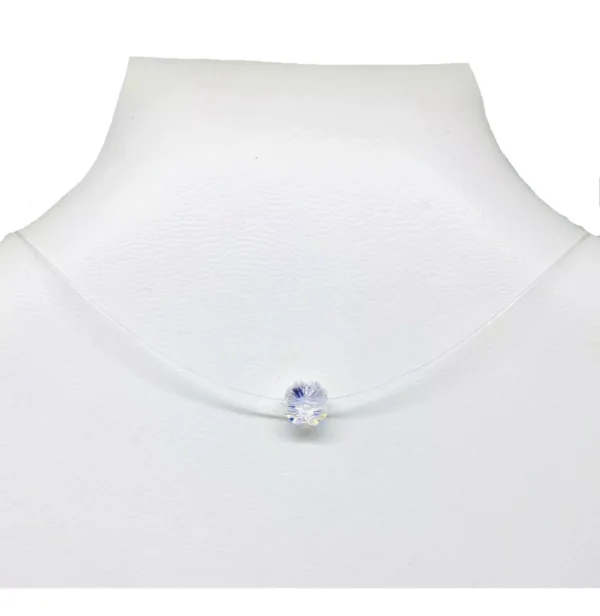TANZ02- GARGANTILLA TANZA INVISIBLE PLATA 925 CON CRISTAL SWAROVSKI