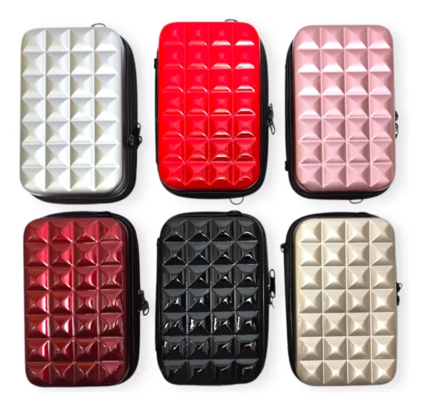 ESTUCHE BANDOLERA ORGANIZADOR PLASTICO (COLOR A ELECCION) - BILLE09
