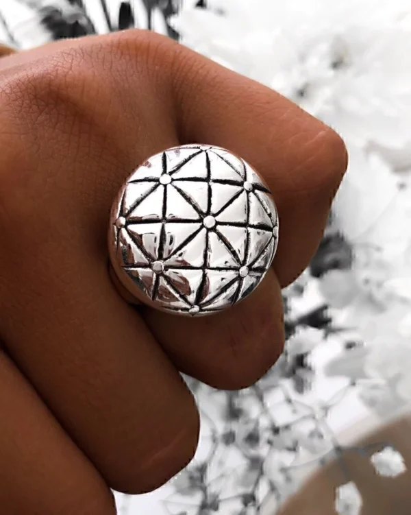 ANI1010- ANILLO INFLADO PLATA 925 (MEDIDA ESTANDAR)