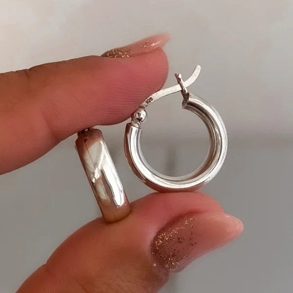 AROS ARGOLLAS PLATA 925 1,8 CM CLASICAS LISA- ARL30023