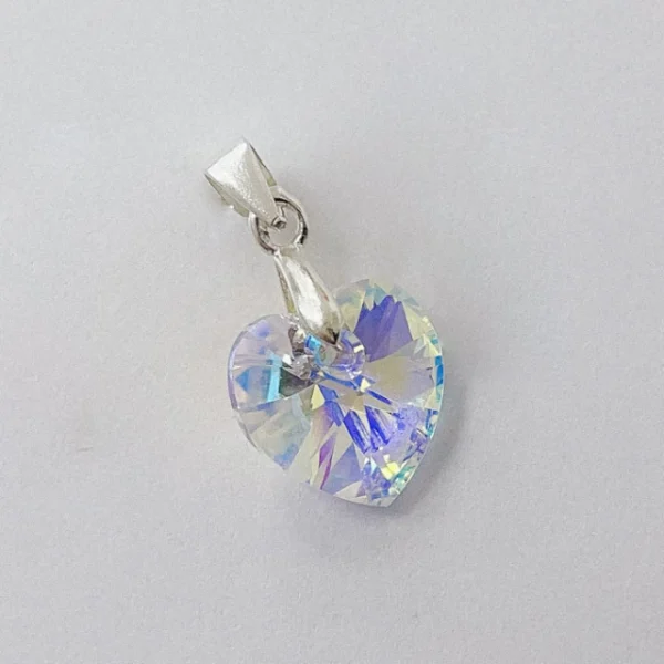DSW40A- DIJE DE PLATA 925 CRISTAL SWAROVSKI CORAZON