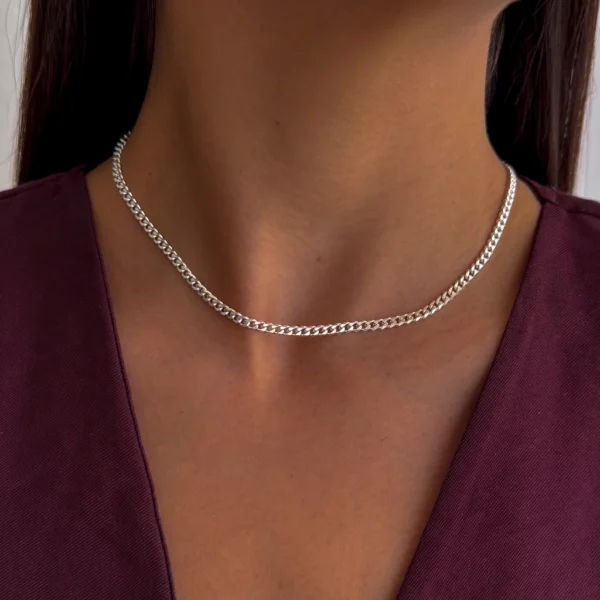 C3115U - CADENA PLATA ITALIANA 925 CHOKER LISA