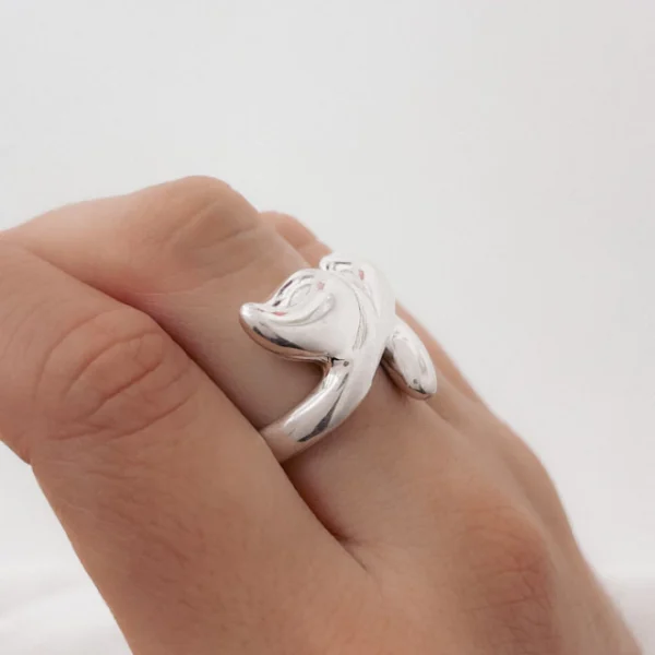 ANI1002- ANILLO INFLADO PLATA 925 (MEDIDA ESTANDAR) - Image 2