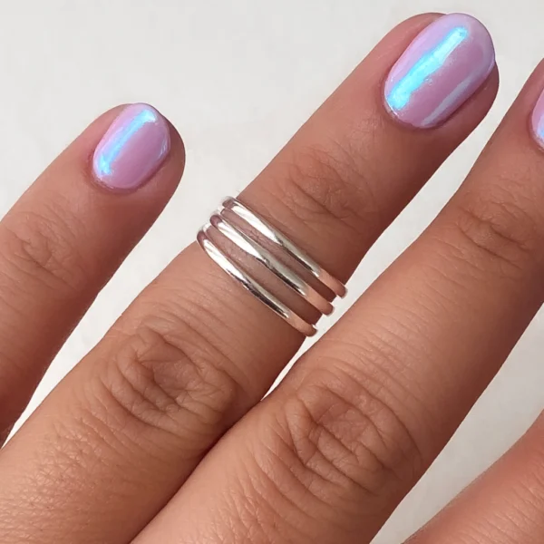 AN10092- ANILLO LISO CON FORMA PLATA 925 (MEDIDA ESTANDAR)
