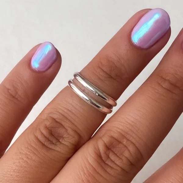 AN10091- ANILLO LISO CON FORMA PLATA 925 (MEDIDA ESTANDAR)
