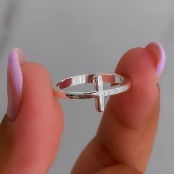 AN10020- ANILLO LISO CON FORMA PLATA 925 (MEDIDA ESTANDAR) - Image 2