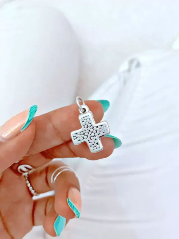 DIJ3079- DIJE PLATA 925 INFLADO CRUZ