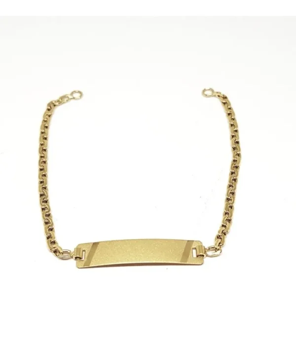 OR100-  PULSERA BEBE DE ORO 18K CON GRABADO INCLUIDO