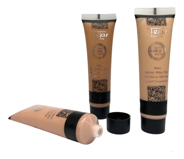 MAKE009- PACK X 3 BASE DE MAQUILLAJE EN CREMOSO TEJAR MAKE UP LIQUID FOUNDATION - 30G