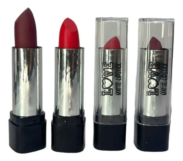 MAKE005- LABIAL MATTE TEJAR LOVE CRAZY (PACK X 5 UNIDADES) ACABADO MATE COLOR ROJO - Image 2