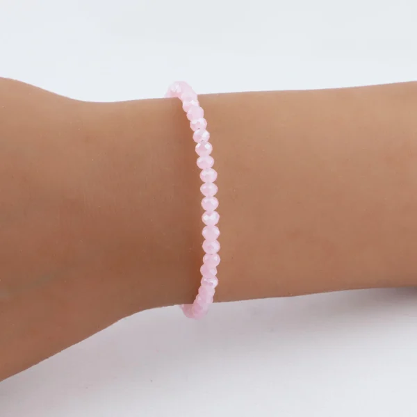 PULSERA ACERO BLANCO CLASICA CON CRISTAL DE ROCA - ACEPX960