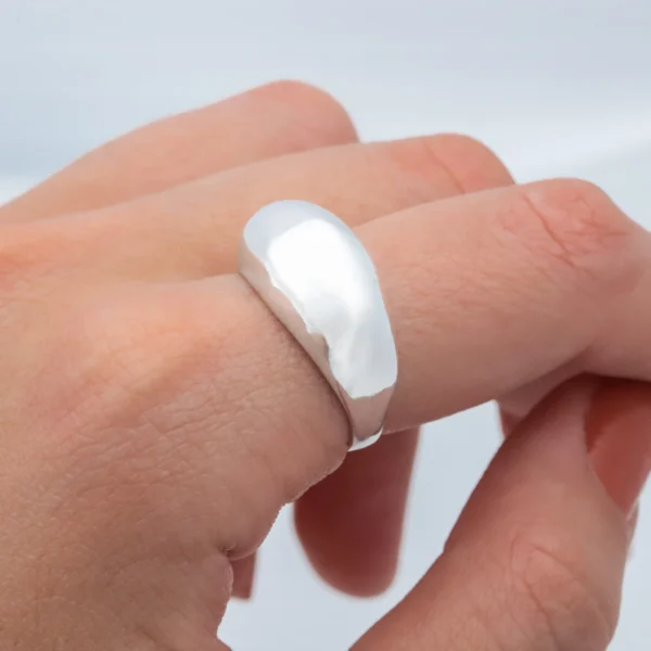 AN100110- ANILLO LISO PLATA 925 (MEDIDA ESTANDAR)