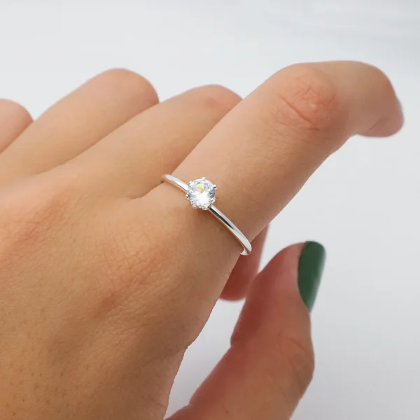 ACEANX008-ANILLO ACERO BLANCO (MEDIDA ESTANDAR)
