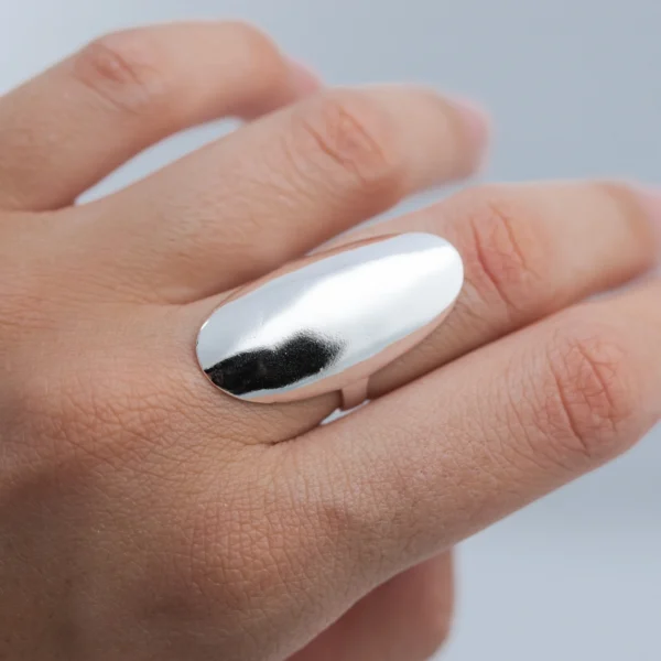 AN100105- ANILLO LISO PLATA 925 (MEDIDA ESTANDAR)